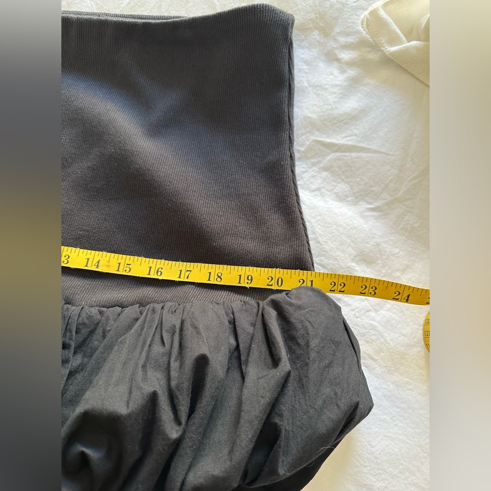 Anthropologie black bubble hem mini skirt, NWT size XL - Picture 11 of 12